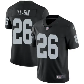 Nike Rock Ya-Sin Men's Limited Las Vegas Raiders Black Team Color Vapor Untouchable Jersey