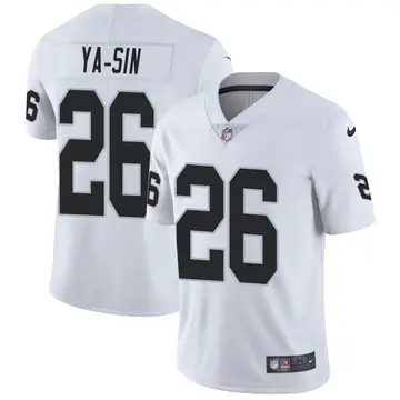 Nike Rock Ya-Sin Men's Limited Las Vegas Raiders White Vapor Untouchable Jersey