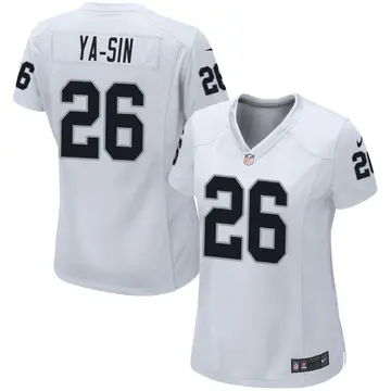 Nike Rock Ya-Sin Women's Game Las Vegas Raiders White Jersey