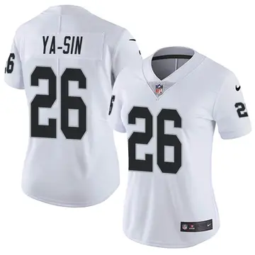Nike Rock Ya-Sin Women's Limited Las Vegas Raiders White Vapor Untouchable Jersey