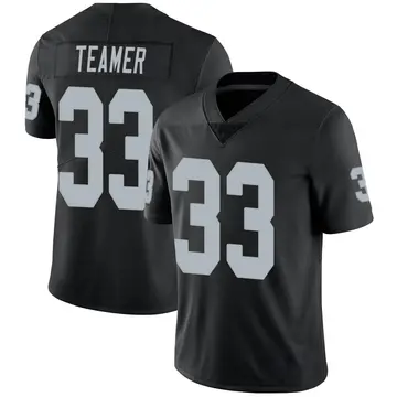 Nike Roderic Teamer Men's Limited Las Vegas Raiders Black Team Color Vapor Untouchable Jersey