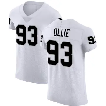 Nike Ronald Ollie Men's Elite Las Vegas Raiders White Vapor Untouchable Jersey