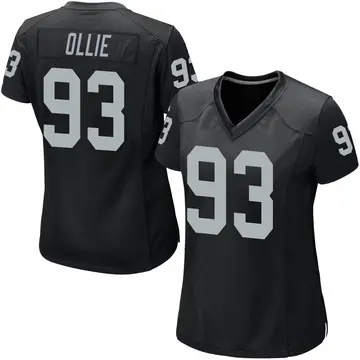 Nike Ronald Ollie Women's Game Las Vegas Raiders Black Team Color Jersey