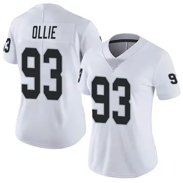Nike Ronald Ollie Women's Limited Las Vegas Raiders White Vapor Untouchable Jersey