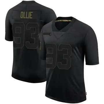 Nike Ronald Ollie Youth Limited Las Vegas Raiders Black 2020 Salute To Service Jersey
