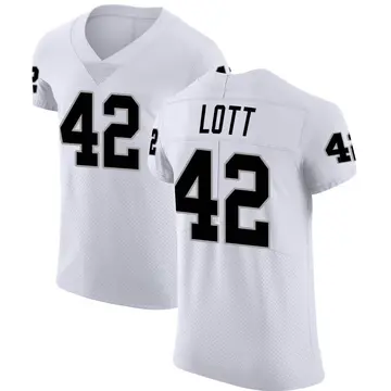 Nike Ronnie Lott Men's Elite Las Vegas Raiders White Vapor Untouchable Jersey
