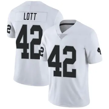 Nike Ronnie Lott Men's Limited Las Vegas Raiders White Vapor Untouchable Jersey