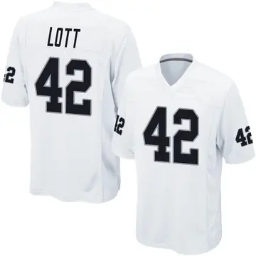 Nike Ronnie Lott Youth Game Las Vegas Raiders White Jersey