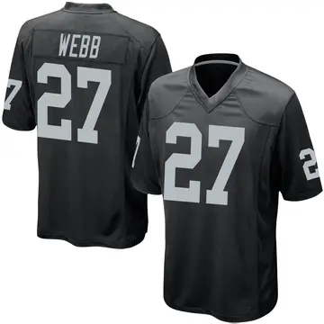 Nike Sam Webb Men's Game Las Vegas Raiders Black Team Color Jersey