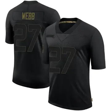 Nike Sam Webb Men's Limited Las Vegas Raiders Black 2020 Salute To Service Jersey