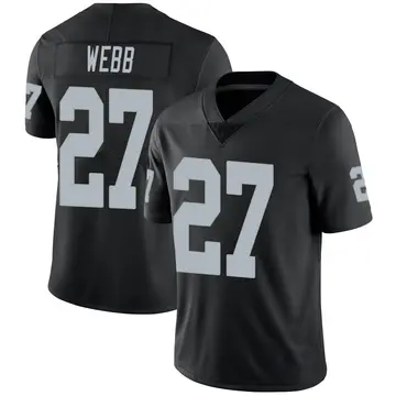 Nike Sam Webb Men's Limited Las Vegas Raiders Black Team Color Vapor Untouchable Jersey