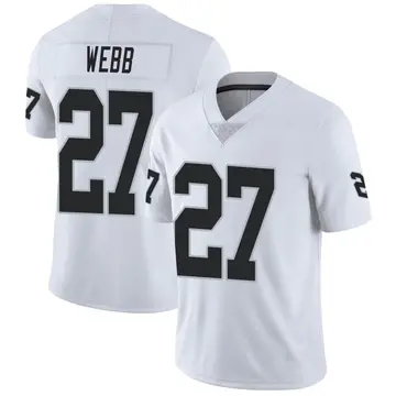 Nike Sam Webb Men's Limited Las Vegas Raiders White Vapor Untouchable Jersey