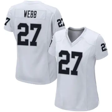 Nike Sam Webb Women's Game Las Vegas Raiders White Jersey