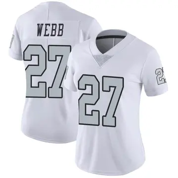 Nike Sam Webb Women's Limited Las Vegas Raiders White Color Rush Jersey