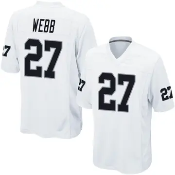 Nike Sam Webb Youth Game Las Vegas Raiders White Jersey