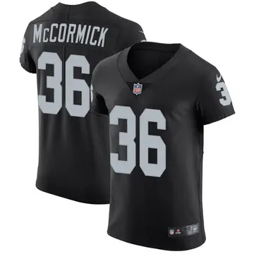 Nike Sincere McCormick Men's Elite Las Vegas Raiders Black Team Color Vapor Untouchable Jersey