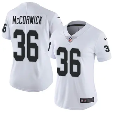 Nike Sincere McCormick Women's Limited Las Vegas Raiders White Vapor Untouchable Jersey