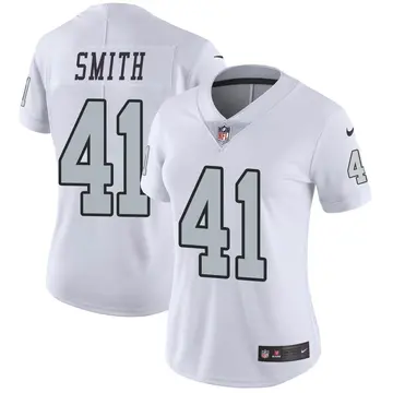 Nike Sutton Smith Women's Limited Las Vegas Raiders White Color Rush Jersey
