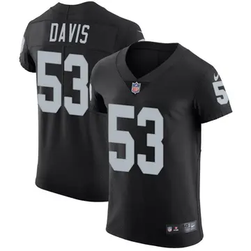 Nike Tae Davis Men's Elite Las Vegas Raiders Black Team Color Vapor Untouchable Jersey