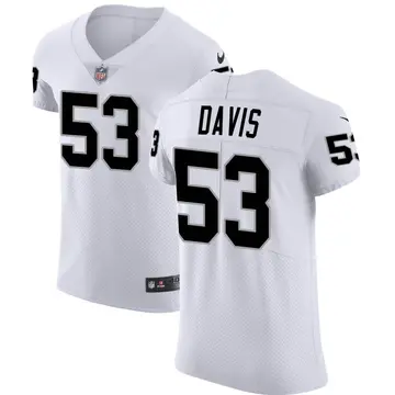 Nike Tae Davis Men's Elite Las Vegas Raiders White Vapor Untouchable Jersey