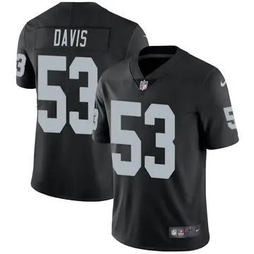 Nike Tae Davis Men's Limited Las Vegas Raiders Black Team Color Vapor Untouchable Jersey