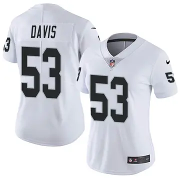 Nike Tae Davis Women's Limited Las Vegas Raiders White Vapor Untouchable Jersey