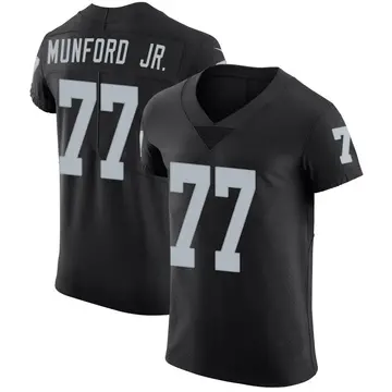 Nike Thayer Munford Jr. Men's Elite Las Vegas Raiders Black Team Color Vapor Untouchable Jersey