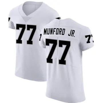 Nike Thayer Munford Jr. Men's Elite Las Vegas Raiders White Vapor Untouchable Jersey