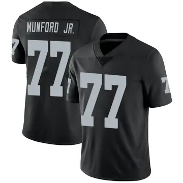 Nike Thayer Munford Jr. Men's Limited Las Vegas Raiders Black Team Color Vapor Untouchable Jersey