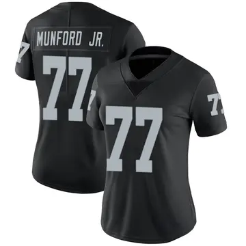 Nike Thayer Munford Jr. Women's Limited Las Vegas Raiders Black Team Color Vapor Untouchable Jersey