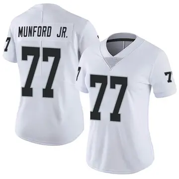 Nike Thayer Munford Jr. Women's Limited Las Vegas Raiders White Vapor Untouchable Jersey