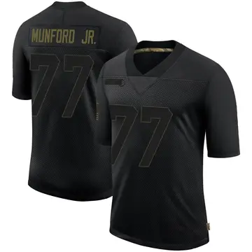 Nike Thayer Munford Jr. Youth Limited Las Vegas Raiders Black 2020 Salute To Service Jersey