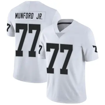 Nike Thayer Munford Jr. Youth Limited Las Vegas Raiders White Vapor Untouchable Jersey