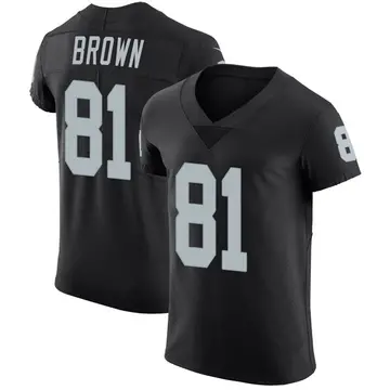 Nike Tim Brown Men's Elite Las Vegas Raiders Black Team Color Vapor Untouchable Jersey