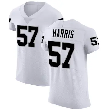 Nike Trent Harris Men's Elite Las Vegas Raiders White Vapor Untouchable Jersey