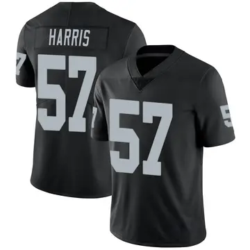 Nike Trent Harris Men's Limited Las Vegas Raiders Black Team Color Vapor Untouchable Jersey