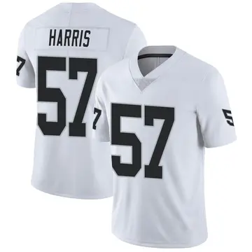 Nike Trent Harris Men's Limited Las Vegas Raiders White Vapor Untouchable Jersey