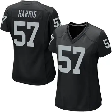 Nike Trent Harris Women's Game Las Vegas Raiders Black Team Color Jersey