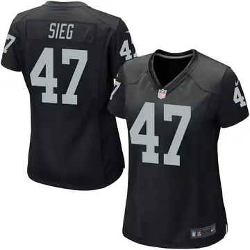 Nike Trent Sieg Women's Game Las Vegas Raiders Black Team Color Jersey