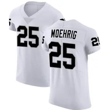 Nike Tre'von Moehrig Men's Elite Las Vegas Raiders White Vapor Untouchable Jersey