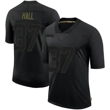 Nike Tyler Hall Men's Limited Las Vegas Raiders Black 2020 Salute To Service Jersey