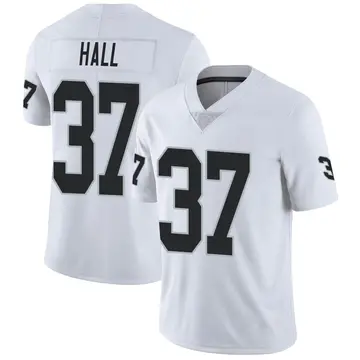 Nike Tyler Hall Men's Limited Las Vegas Raiders White Vapor Untouchable Jersey