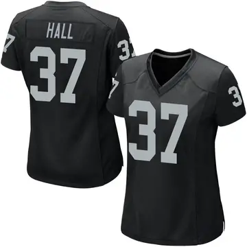 Nike Tyler Hall Women's Game Las Vegas Raiders Black Team Color Jersey