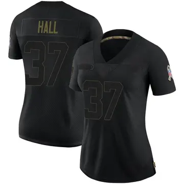 Nike Tyler Hall Women's Limited Las Vegas Raiders Black 2020 Salute To Service Jersey