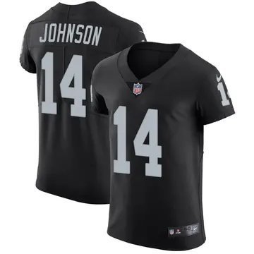 Nike Tyler Johnson Men's Elite Las Vegas Raiders Black Team Color Vapor Untouchable Jersey