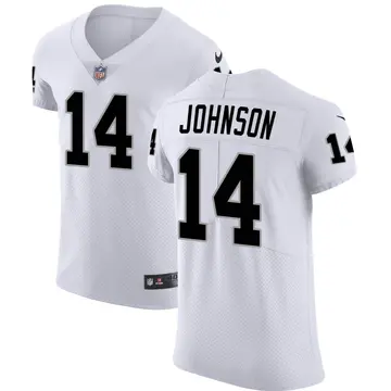 Nike Tyler Johnson Men's Elite Las Vegas Raiders White Vapor Untouchable Jersey
