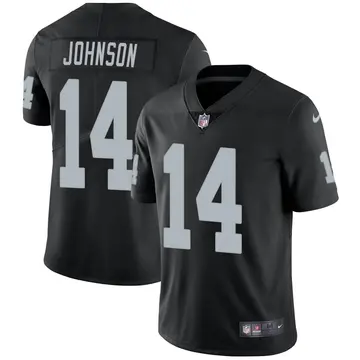 Nike Tyler Johnson Men's Limited Las Vegas Raiders Black Team Color Vapor Untouchable Jersey
