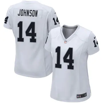 Nike Tyler Johnson Women's Game Las Vegas Raiders White Jersey