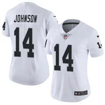 Nike Tyler Johnson Women's Limited Las Vegas Raiders White Vapor Untouchable Jersey