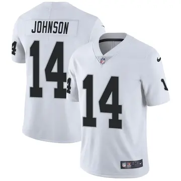 Nike Tyler Johnson Youth Limited Las Vegas Raiders White Vapor Untouchable Jersey